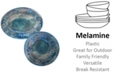 Certified International Radiance Teal Melamine 2-Pc. Platter Set